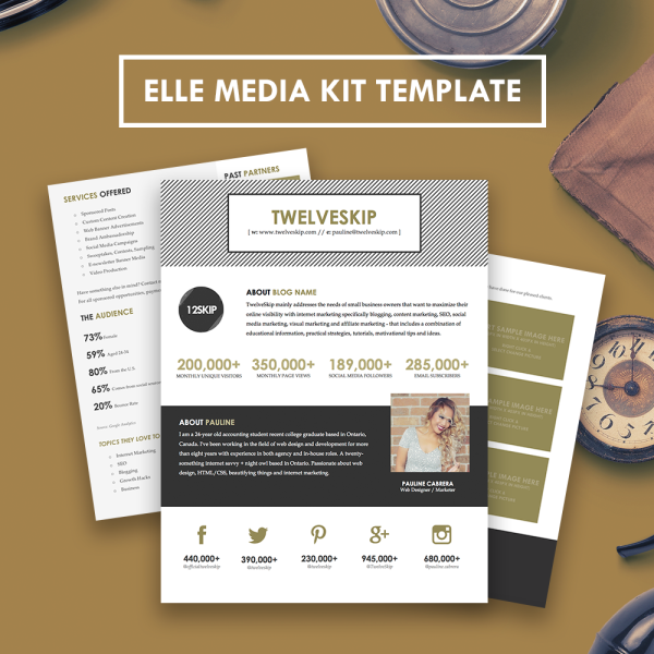 Elle Media Kit Template