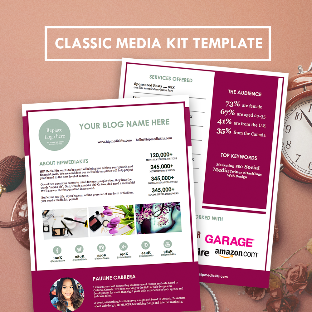 Classic Media Kit Templates